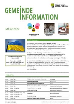 Gemeindeinformation März 2022